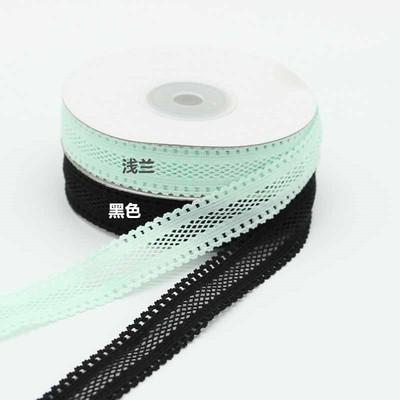 蓝鸟 1.8cm蕾丝弹力带 网眼松紧带 镂空弹性织带 婴儿发带 厂家