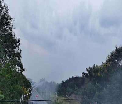 尖草坪扬尘点喷雾系统操作简单 弹性织带助力环保